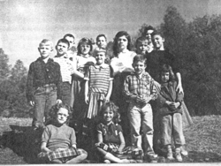 Students at the Hope Lane School 1965